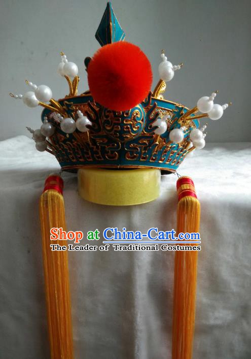 Traditional Chinese Beijing Opera Royal Highness Hats Peking Opera Niche Headwear