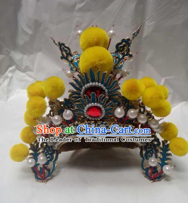 Traditional Chinese Beijing Opera Niche Hats Peking Opera Prince Headwear