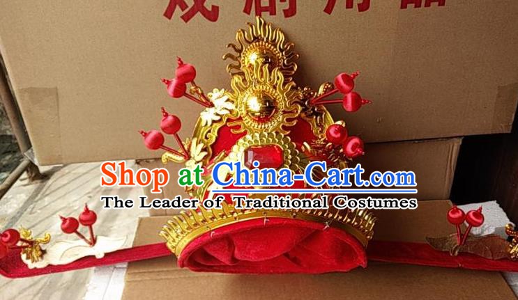 Traditional China Beijing Opera Costume Gifted Scholar Embroidered Robe and Hat Ancient Chinese Peking Opera Embroidery Clothing