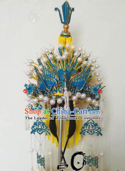 Chinese Traditional Beijing Opera Pantaloon Phoenix Coronet Peking Opera Old Women Hats Headwear