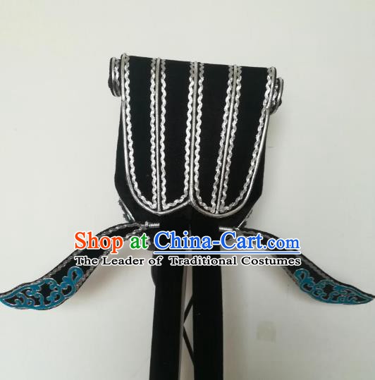 Traditional China Beijing Opera Costume Gifted Scholar Embroidered Robe and Hat Ancient Chinese Peking Opera Embroidery Clothing