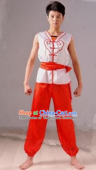 Traditional Chinese Folk Dance Costume, Chinese Yangko Drum Dance Clothing for Men