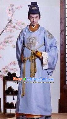 Traditional Ancient Chinese Han Dynasty Nobility Childe Kou Feng Replica Costume for Men