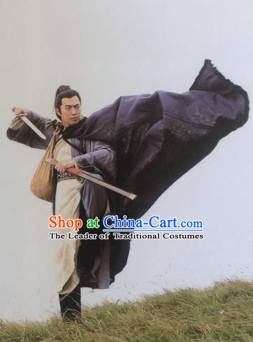 Traditional Chinese Wei and Jin Dynasties Swordsman Knight-Errant Replica Costume for Men