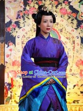 Chinese Ancient Northern and Southern Dynasties Qi Kingdom Princess Gao Xiang Replica Costume for Women