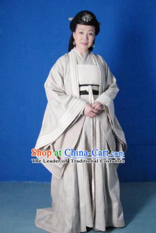Chinese Ancient Five Dynasties and Ten Kingdoms Chu Empress Li Hanfu Dress Replica Costume for Women