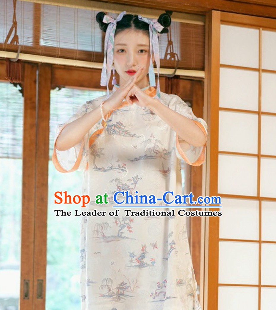 Top Crouching Tiger Hidden Dragon Style Tai Chi Kongfu Blouse