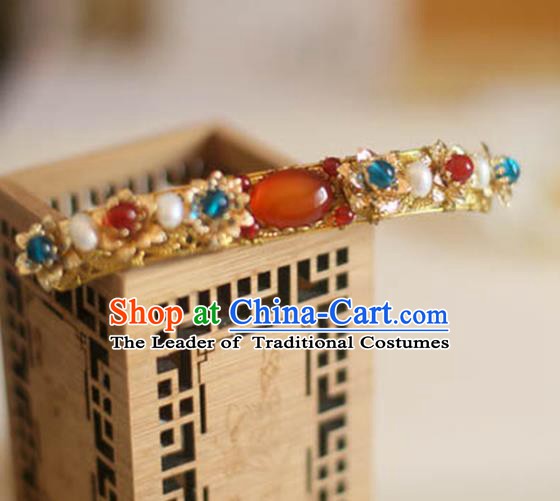 Chinese Ancient Hanfu Handmade Hair Stick Agate Hairpins Hair Accessories for Women