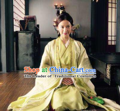 Chinese Three Kingdoms Period Wei State Imperial Concubine Zhen Mi Hanfu Dress Ancient Replica Costume for Women