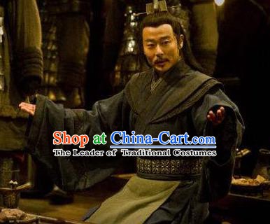 Ancient Chinese Han Dynasty Military Counsellor Zhang Liang Historical Costume for Men