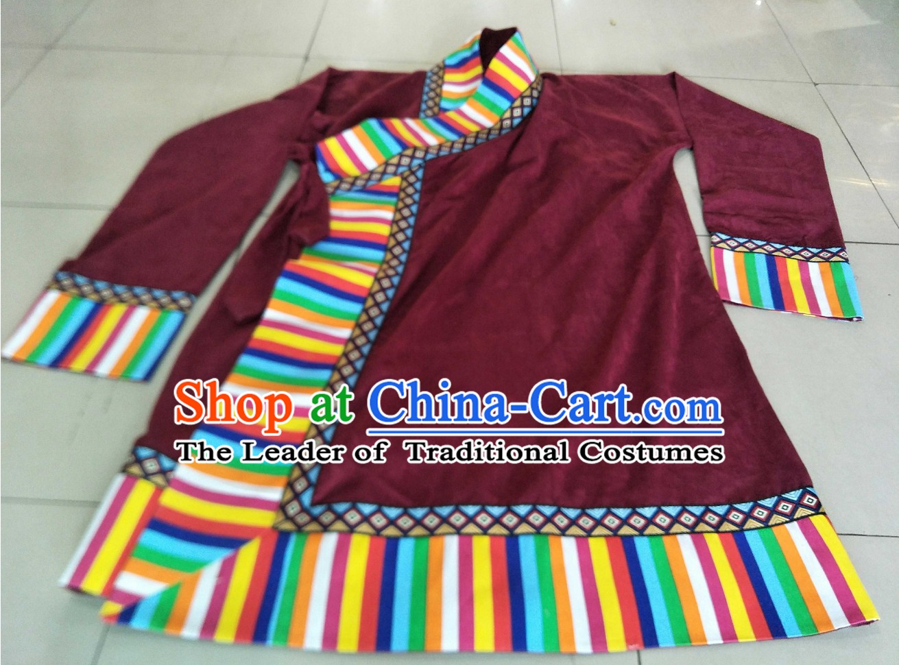 Top Handmade Traditional Tibetan Long Robe for Men