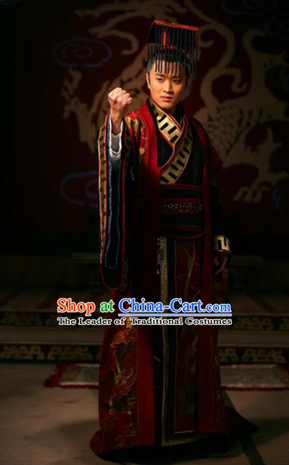 Traditional Chinese Ancient Costume Warring States Period Hanfu Clothing