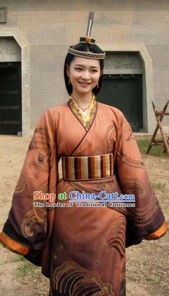 Traditional Chinese Ancient Costume Warring States Period Hanfu Clothing