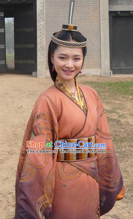 Traditional Chinese Ancient Costume Warring States Period Hanfu Clothing