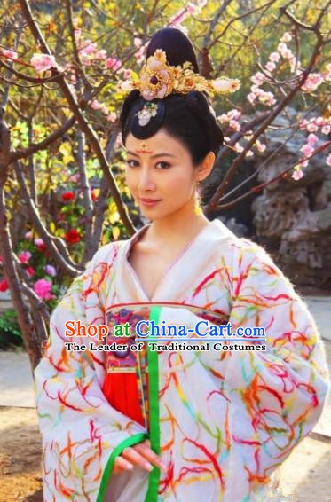 Traditional Chinese Ancient Costume Ancient  Tang Dynasty Hanfu Dress Clothing