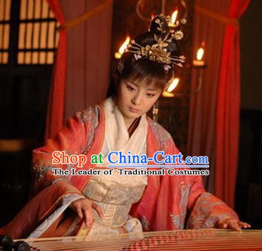 Traditional Chinese Ancient Costume Chu and Han Dynasties Hanfu Clothing