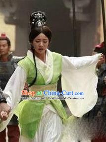 Traditional Chinese Ancient Costume Qin Dynasties Hanfu Clothing