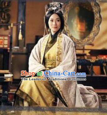 Chinese Ancient Han Dynasty Imperial Empress Chen A-jiao Hanfu Dress Replica Costume for Women