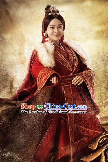 Chinese Ancient Han Dynasty Swordswoman Hanfu Dress Replica Costume for Women