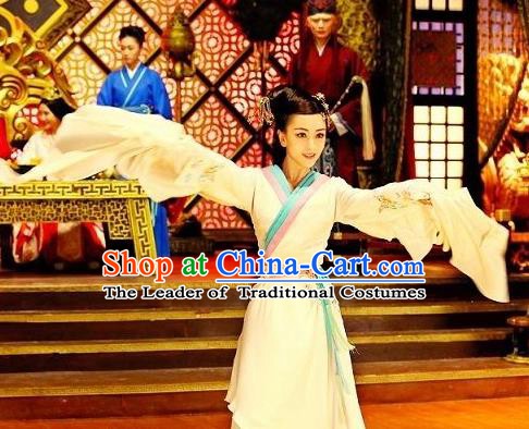 Chinese Ancient Han Dynasty Empress Huo Chengjun Hanfu Dress Queen Replica Costume for Women