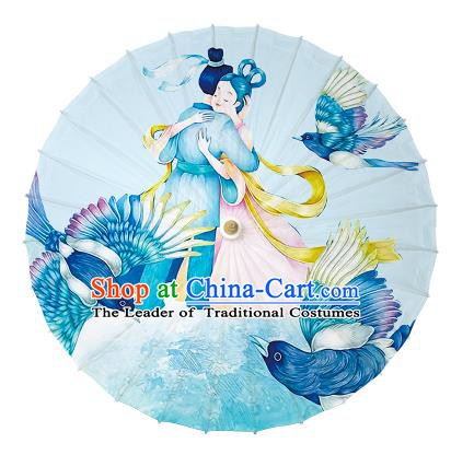 Chinese Traditional Artware Paper Umbrella Classical Dance Umbrella Chinese Myth Oil-paper Umbrella Handmade Umbrella