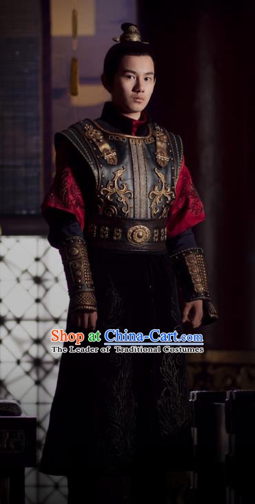 Ancient Chinese Nirvana in Fire Southern Liang State Crown Prince Xiao Yuanshi Replica Costume for Men