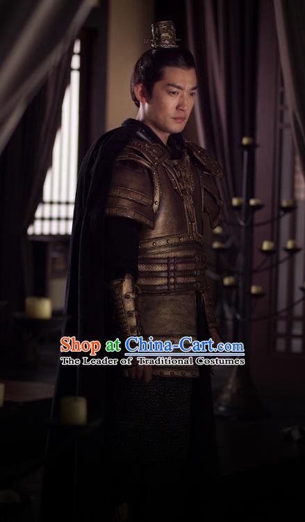 Nirvana in Fire Chinese Ancient Liang State General Xun Feizhan Replica Costume Helmet and Armour for Men