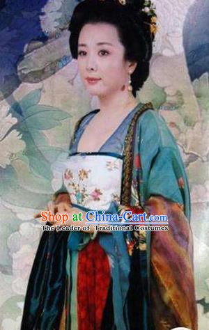 Ancient Chinese Tang Dynasty Princess Guangde Embroidered Replica Costume for Women