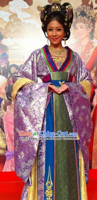 Chinese Ancient Tang Dynasty Princess Yongmu Dress Embroidered Replica Costume for Women