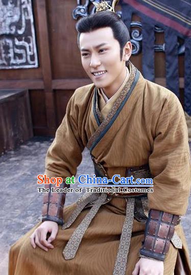Chinese Ancient Tang Dynasty Nobility Childe Prince Li Shimin Replica Costume for Men