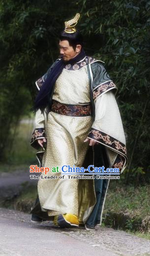 Chinese Ancient Sui Dynasty Emperor Yang Guang Replica Costume for Men