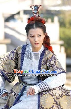 Chinese Ancient Tang Dynasty Princess Ankang Replica Costume for Women