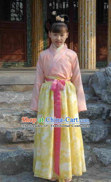 Traditional Chinese Ancient Costume Ancient  Tang Dynasty Hanfu Dress Clothing