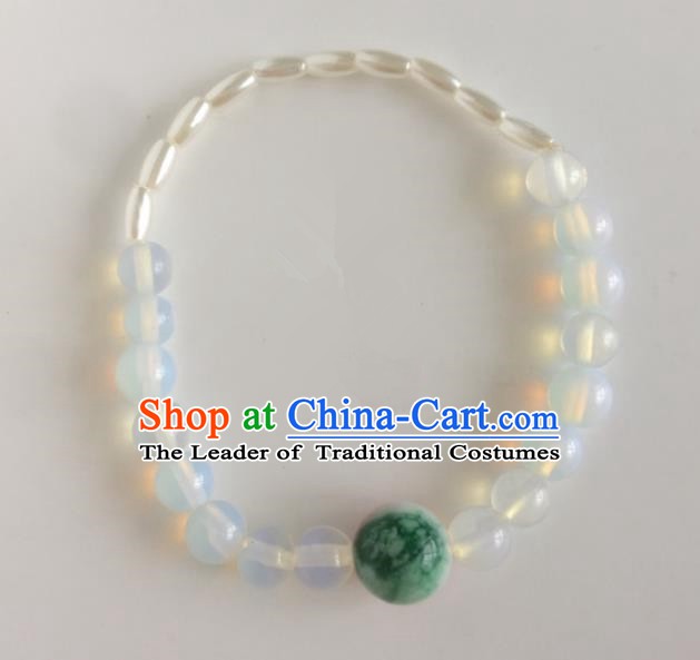 Traditional Chinese Ancient Jewelry Accessories Jade Beads Bracelets for Women