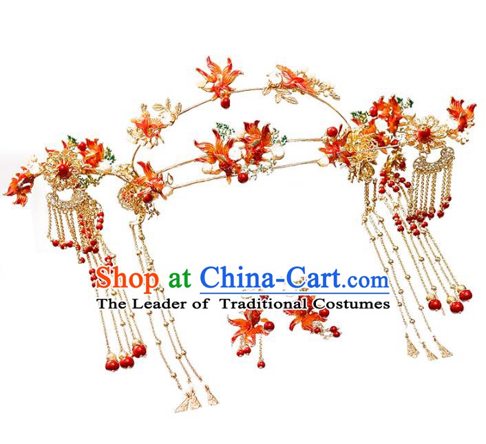 Chinese Ancient Style Hair Jewelry Accessories Cosplay Hairpins Headwear Headdress for Women