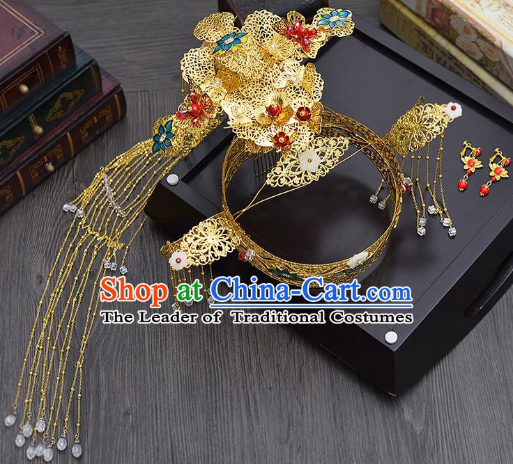 Chinese Ancient Style Hair Jewelry Accessories Cosplay Hairpins Headwear Headdress for Women