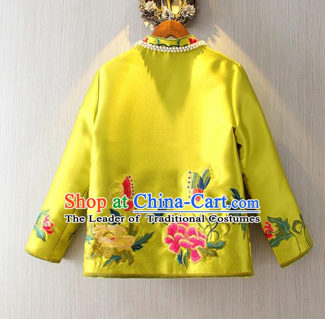 Traditional Ancient Chinese Young Women Cheongsam Dress Republic of China Tangsuit Stand Collar Blouse Dress Tang Suit Clothing