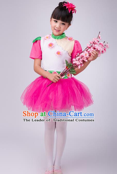 Top Grade Children Stage Performance Costume, Professional Modern Dance Princess Bubble Dress for Kids