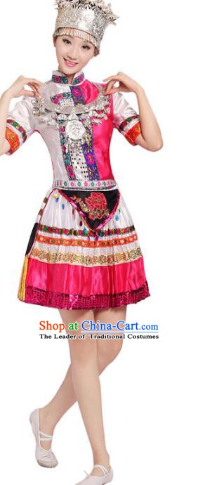 Traditional Chinese Ethnic Costume Chinese Miao Minority Nationality Dance Clothing for Women