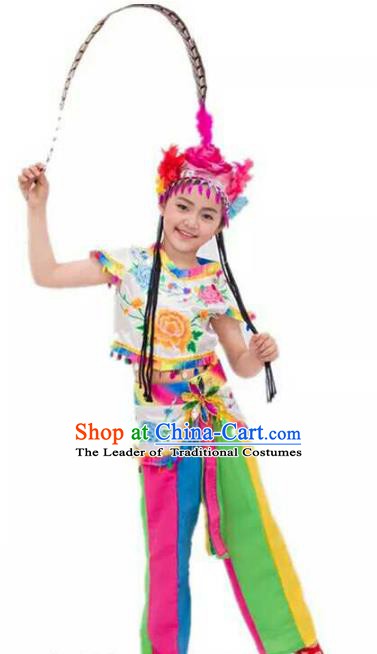 Chinese Traditional Beijing Opera Costume Yangge Dance Uniform Classical Dance Yangko Clothing for Women