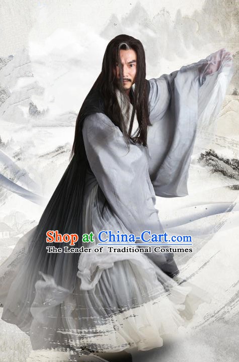 Chinese Ancient Three Kingdoms Period Swordsman Li Quan Replica Costume for Men