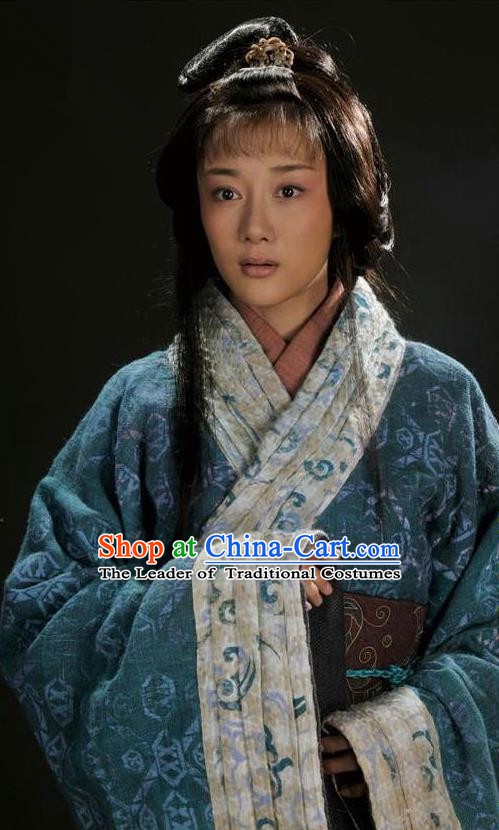 Chinese Ancient Three Kingdoms Period Palace Lady Hanfu Dress Replica Costume for Women