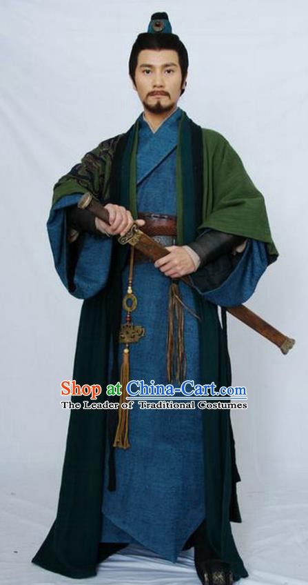 Traditional Chinese Ancient Costume Qin Dynasties Hanfu Clothing