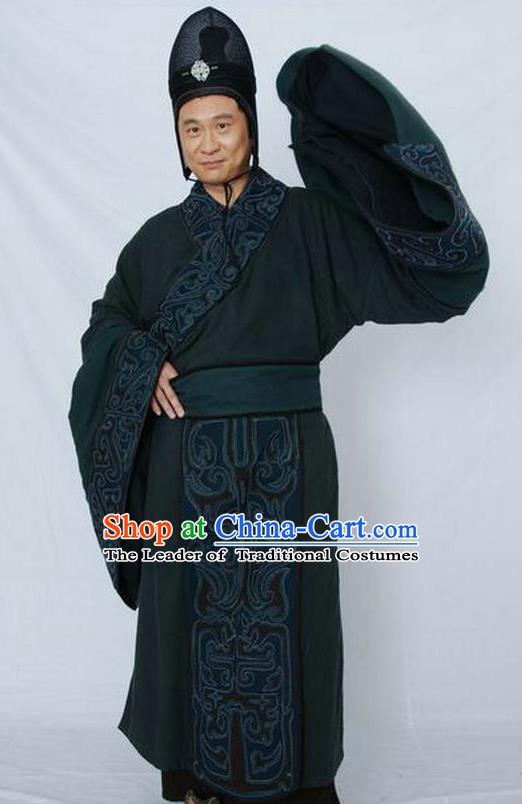 Traditional Chinese Ancient Costume Qin Dynasties Hanfu Clothing
