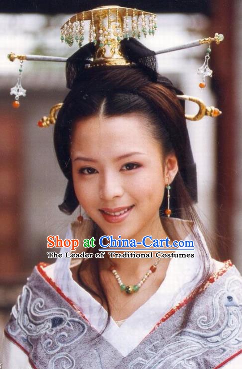 Traditional Chinese Ancient Costume Qin Dynasties Hanfu Clothing