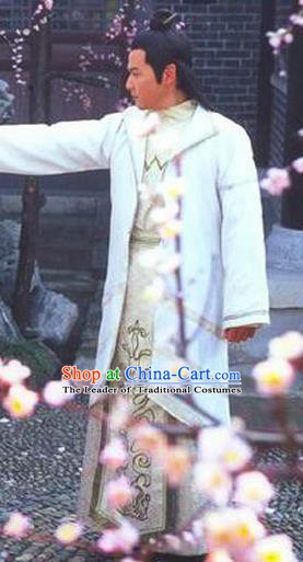 Traditional Chinese Ancient Chunqiu Period Jin State Prince Shen Sheng Replica Costume for Men