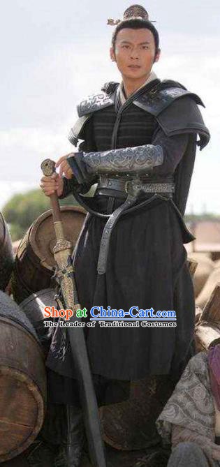 Ancient Chinese Han Dynasty General Knight-errant Replica Costume for Men