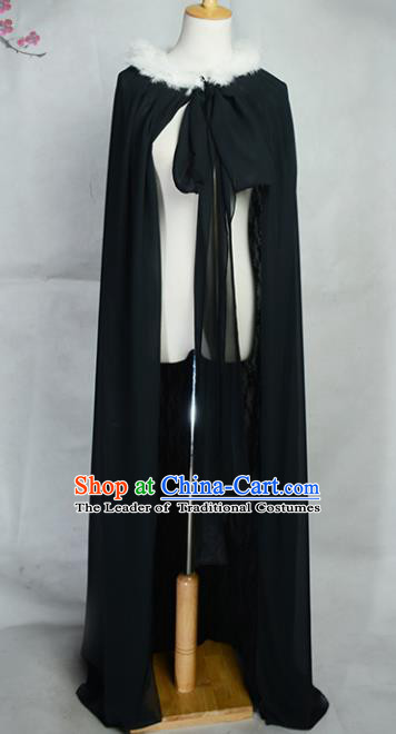 Traditional Chinese Ancient Knight-errant Costume Cosplay Swordsman Hanfu Cloak for Men