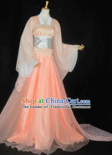 Chinese Ancient Fairy Young Lady Costume Cosplay Female Swordsman Dress Hanfu Clothing for Women