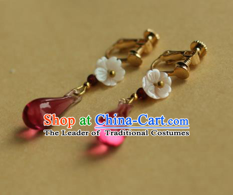 Traditional Chinese Ancient Handmade Earrings Hanfu Eardrop for Women